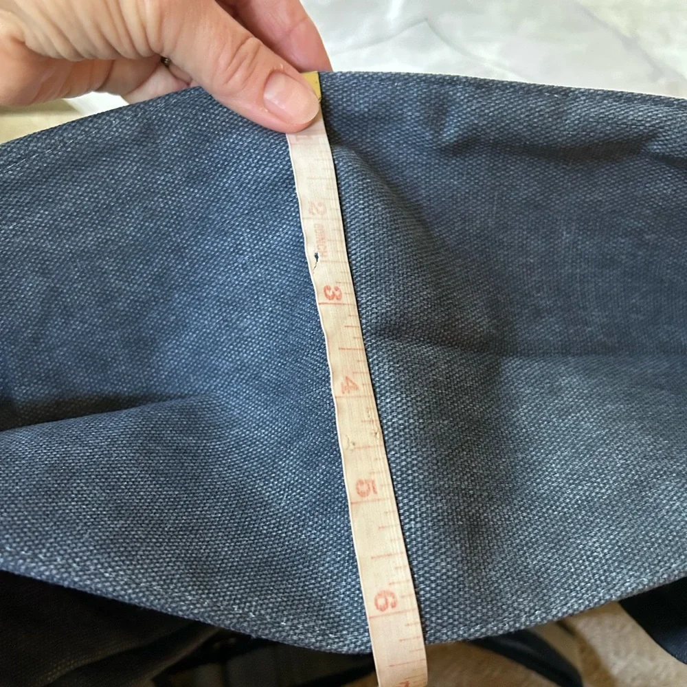NWT Nautica Blue Duffle Bag medium Size Denim Chambray Travel Gym Mens